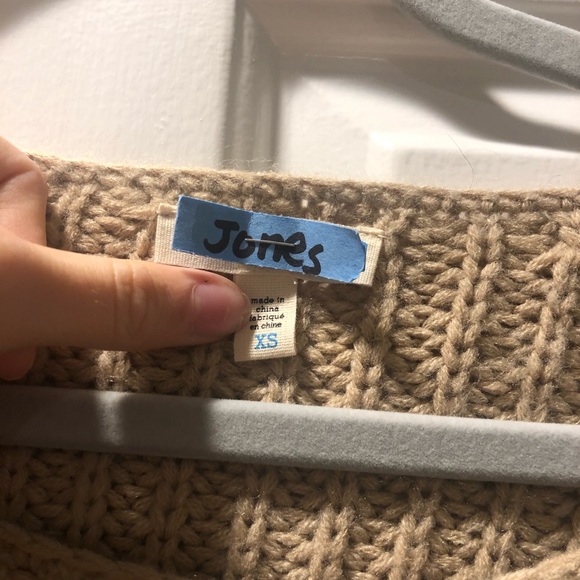 Urban Outfitters Surplice Back Sweater Dress Tan - Picture 5 of 5